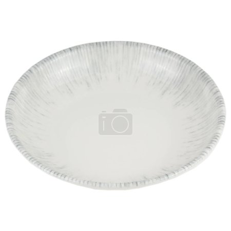 Photo for Empty ceramic plate on a white background. - Royalty Free Image