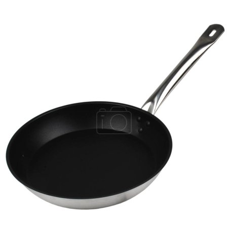 Photo for Black frying pan isolated over white background - Royalty Free Image