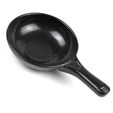 Photo for Black frying pan isolated on white background - Royalty Free Image