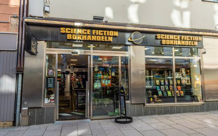 Photo for Gothenburg, Sweden - September 23 2019: Science Fiction bookstore at Kungsgatan. - Royalty Free Image
