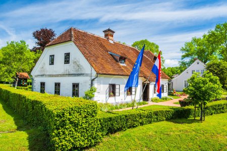 Traditionelles Ethno-Dorf Kumrovec und das Geburtshaus von Josip Broz Tito, Region Zagorje, Kroatien