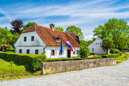 Traditionelles Ethno-Dorf Kumrovec und das Geburtshaus von Josip Broz Tito, Region Zagorje, Kroatien