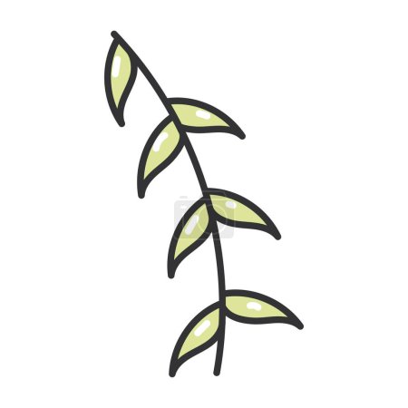 Illustration for Leaf sketch icon Hand Draw Vector illustration - Royalty Free Image