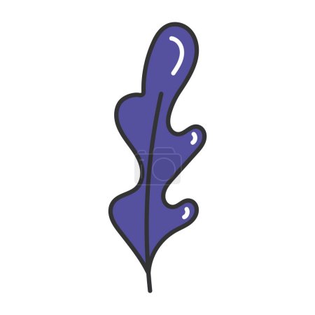 Blattskizze Symbol Hand Draw Vector Illustration