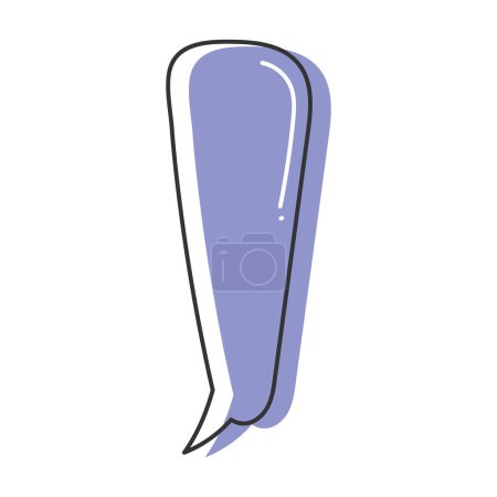 Illustration for Comic bubble chat sketch icon Hand Draw Vector illustration - Royalty Free Image