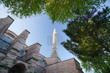 Photo for Architectural detail of the side facade of the Hagia Sophia - Royalty Free Image