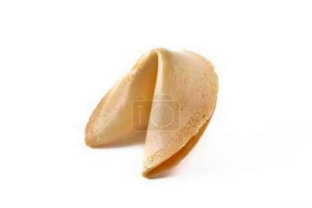 Photo for Traditional fortune cookie isolated on white background - Royalty Free Image