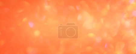 Photo for Blur, bokeh. Defocus light background banner size orange with yellow and pink. - Royalty Free Image