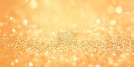 Photo for Defocus light abstract. Orange background with a thin focus part and a defocus part. - Royalty Free Image