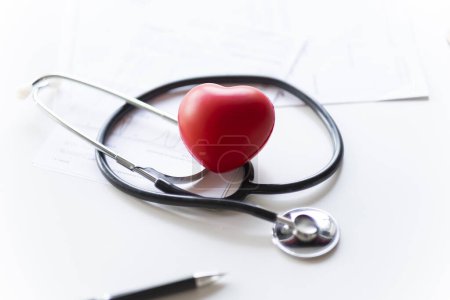 Photo for Rubber heart as a symbol of health. - Royalty Free Image