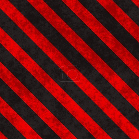 Foto de Grunge Caution Stripes Texturas, rayas de advertencia, rayas de seguridad, fondo de advertencia. Línea diagonal roja y negra rayada. - Imagen libre de derechos