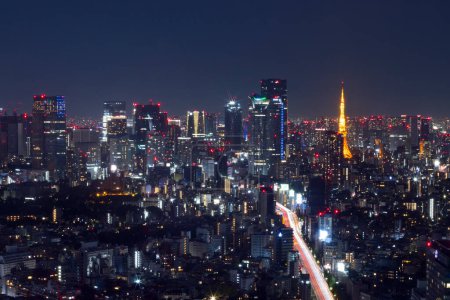 Téléchargez les photos : Tokyo skyline, bâtiment et tour - en image libre de droit