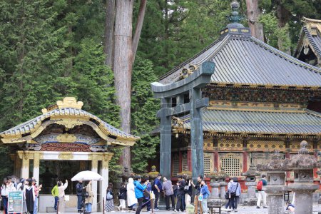 Téléchargez les photos : Nikko shi, Japon Sanctuaire Toshogu, dédié à Tokugawa Leyasu. Site du patrimoine mondial de l'UNESCO - en image libre de droit