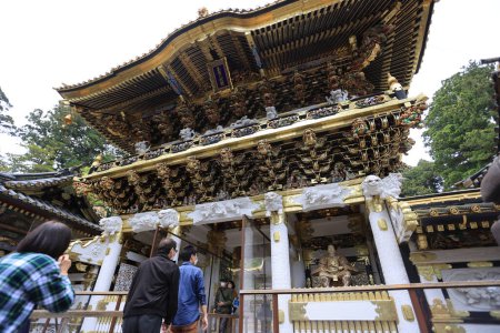 Foto de Nikko shi, Japón Santuario de Toshogu, dedicado a Tokugawa Leyasu. Patrimonio de la Humanidad UNESCO - Imagen libre de derechos