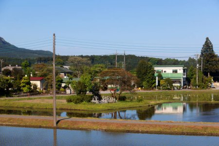 Téléchargez les photos : Kanuma shi, est l'un des beaux villages près de Tochigi, au Japon pendant la saison de printemps - en image libre de droit