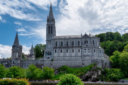 Photo for A view of the cathedral in Lourdes, France - Royalty Free Image