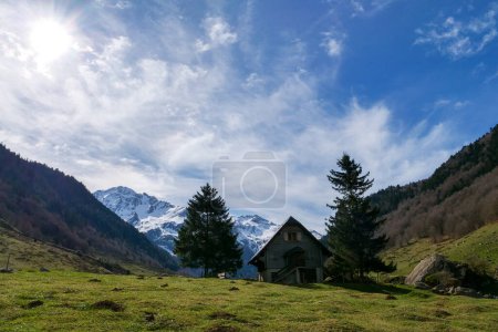Pirineos franceses: carretera del Gave de Brousset, Laruns, Francia