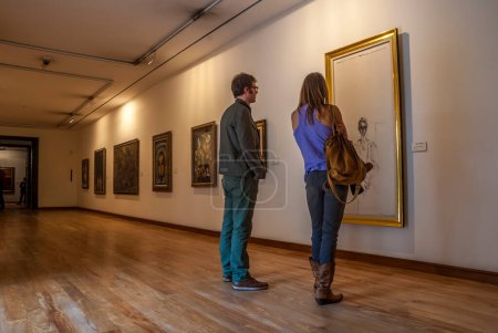 Photo for The Botero Museum is located in La Candelaria, the historical and cultural center of Bogota. It houses a large collection of works donated to Colombia by the artist Fernando Botero. Of the works, 87 correspond to his personal collection of universal - Royalty Free Image