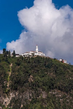 The Basilica Sanctuary of the Fallen Lord of Monserrate is a minor basilica of Catholic worship located at the top of the Monserrate hill, east of Bogota, which is consecrated under the invocation of the Fallen Lord of Monserrate. The basilica, inaug
