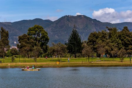 Photo for The Simon Bolivar Metropolitan Park is the largest and most important urban park in the city of Bogota. It is crossed by Carrera 60 and Carrera 68 avenues from east to west and streets 63 and 53; It is quite popular among Bogota residents who visit i - Royalty Free Image