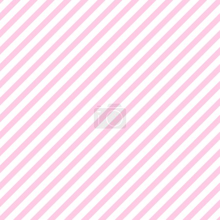 Diagonal striped pattern. Pink and white seamless background