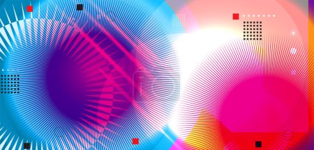 Photo for Abstract geometric background with colorful circles. Vector illustration. Eps 10. - Royalty Free Image
