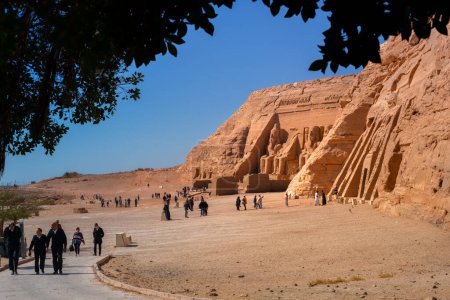 Téléchargez les photos : Assouan, Égypte - 23 décembre 2022 - Visite touristique aux temples d'Abu Simbel - en image libre de droit