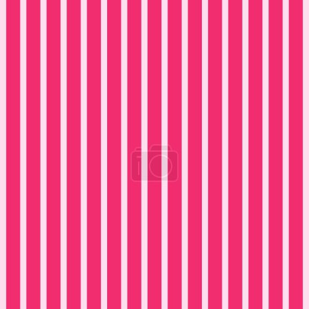 Téléchargez les illustrations : A simple pink pattern with vertical stripes. For vintage textiles, paper for packing. Vector. - en licence libre de droit