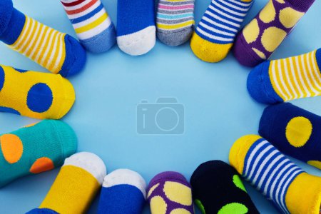 Photo for World Down syndrome day background. Rock you socks - Royalty Free Image