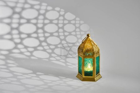 Fondo islámico con linterna de ramadán, fondo de días festivos