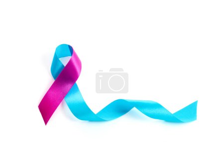 Photo for Prematurity awareness ribbon background. World prematurity day - Royalty Free Image