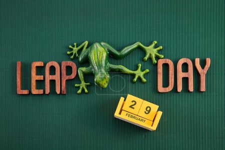 Happy Leap Day am 29. Februar mit Springfrosch.