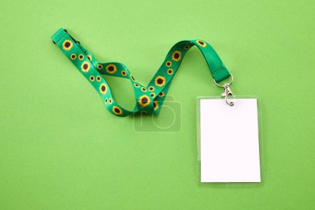 Photo for Sunflower lanyard, symbol of people with invisible or hidden disabilities. - Royalty Free Image