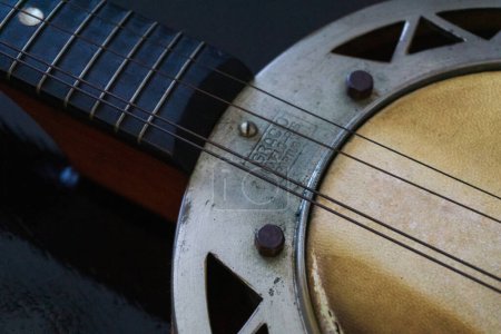 Foto de Instrumento musical vintage banjo close up - Imagen libre de derechos