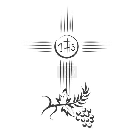 Téléchargez les illustrations : Christian Symbol design pour imprimer ou utiliser comme affiche, carte, flyer, autocollant, tatouage ou T-shirt - en licence libre de droit