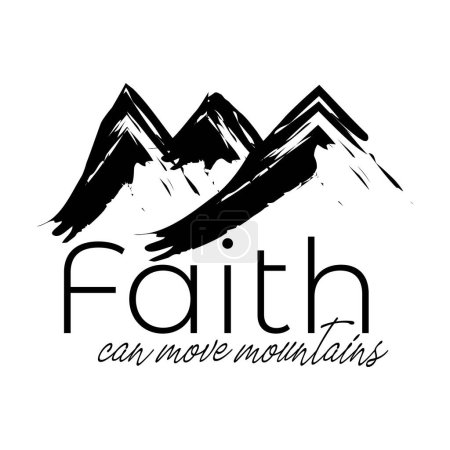 Ilustración de Christian Faith, tipografía para imprimir o usar como póster, pegatina, tarjeta, volante o camiseta - Imagen libre de derechos