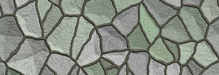 Photo for Texture of natural masonry illustration panorama - Royalty Free Image