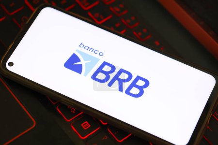 Foto de Banco de Brasil y el Banco BRB aplicación en el teléfono - Imagen libre de derechos