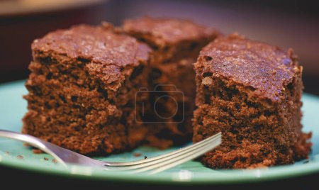 Téléchargez les photos : Vue rapprochée de délicieux gâteaux au chocolat, brownies au chocolat - en image libre de droit