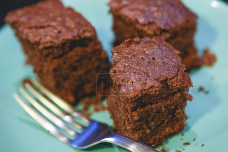 Téléchargez les photos : Vue rapprochée de délicieux gâteaux au chocolat, brownies au chocolat - en image libre de droit