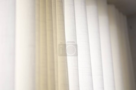 Photo for Pastel color curtains close-up texture - Royalty Free Image