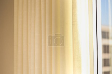 Foto de Color pastel cortinas textura de cerca - Imagen libre de derechos