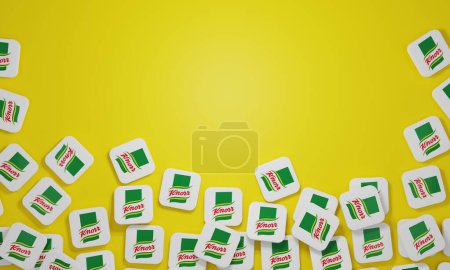 Photo for Melitopol, Ukraine - November 21, 2022: Knorr logo icon isolated on color background. Knorr is a German food and beverage brand. - Royalty Free Image