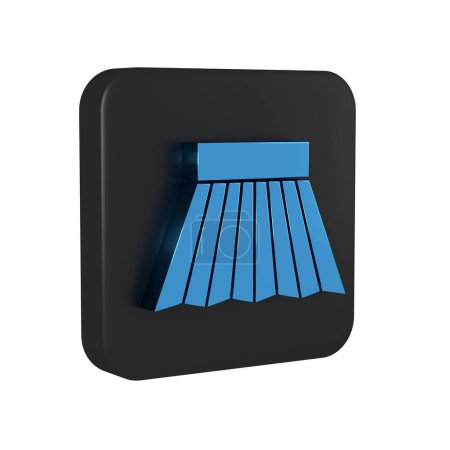 Photo for Blue Skirt icon isolated on transparent background. Black square button.. - Royalty Free Image