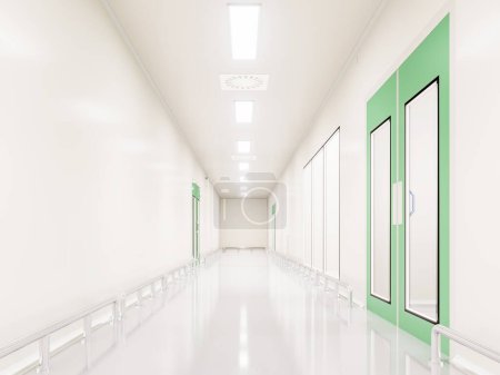 Couloirs Salle blanche dans l'usine pharmaceutique