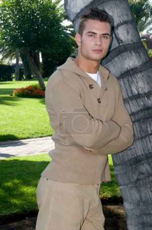 Photo for Attractive young man in casual clothes outdoors - Royalty Free Image