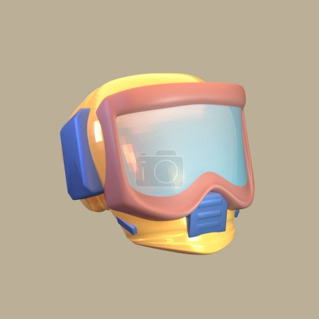 Foto de Día de trabajo icono 3D renderizado aislado en el fondo de color. objeto de máscara de soldadura para su diseño. - Imagen libre de derechos