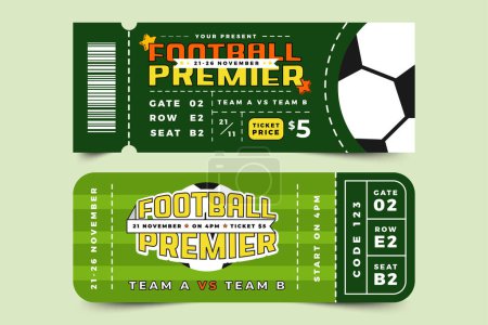 Foto de Torneo de fútbol, plantilla de diseño de entradas para eventos deportivos fácil de personalizar diseño simple y elegante - Imagen libre de derechos