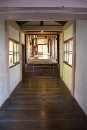 Photo for The corridor inside Sanzenin Temple.  Kyoto Japan - Royalty Free Image