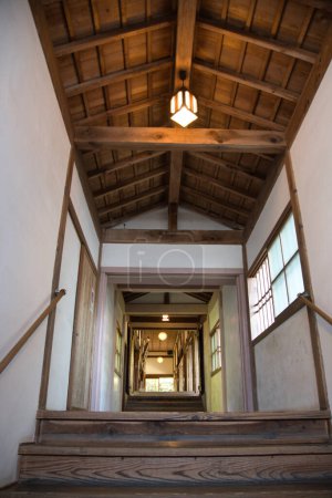 Photo for The corridor inside Sanzenin Temple.  Kyoto Japan - Royalty Free Image